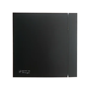 Накладной вентилятор Soler Palau SILENT-100 CZ MATT BLACK DESIGN 4C