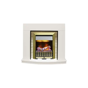Каминокомплект Montana - Белый с очагом Danville Antique Brass FB2 Каминокомплект Montana - Белый с очагом Danville Antique Brass FB2