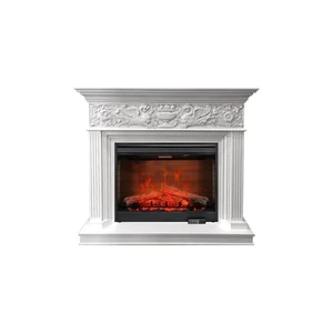 Каминокомплект Palace - Белый с серебром с очагом Symphony 30'' DF3020-EU