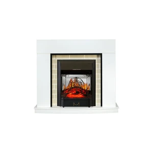 Каминокомплект Montana - Белый с очагом Majestic FX M Black