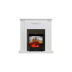 Каминокомплект Capri - Белое дерево делюкс с очагом Majestic FX M Black