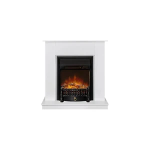 Каминокомплект Scandic (Разборный) - Белый с очагом Fobos FX M Black RC