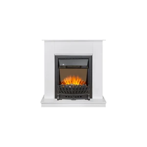 Каминокомплект Scandic (Разборный) - Белый с очагом Aspen Black