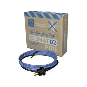 Кабель греющий CLIMATIQ PIPE 10 м саморегулирующийся, для защиты водопровода от замерзания