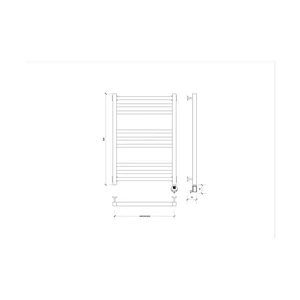 Полотенцесушитель Корато 3 800x500 электрический нержавейка
