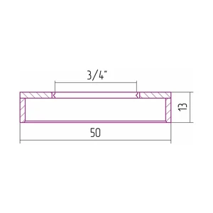 Отражатель TUBE d 50 мм (G 3/4 НР)