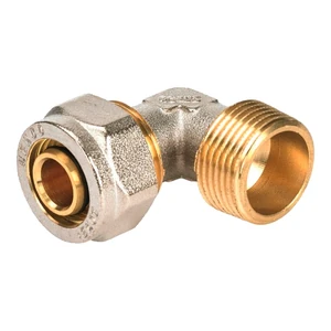 Угольник 90° обжим НР, 16x1/2, HENCO
