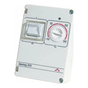 Терморегулятор DEVIreg™ D-610 (-10°C-+50°C) накладной, с датчиком на проводе, IP44, 10А