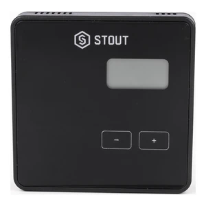 STE-0101-009002 STOUT Проводной комнатный регулятор R-9b, черный