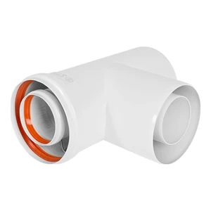 SCR-6010-000021 STOUT Конденсатоотводчик Т-образный традиц. коакс. D60(п-м)/100(п-м) с заглушкой и п