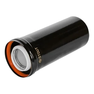 SCR-8610-600250 STOUT Удлинитель дымохода конденсац. коакс. D60(п-м)/100(п-м), L250, ЧЕРНЫЙ