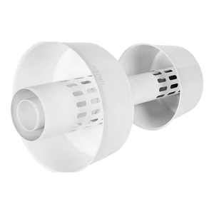 SCR-8610-800002 STOUT Оголовок вертикальный с ветрозащитой конденсац. коакс. D60(п)/100(п) БЕЛЫЙ