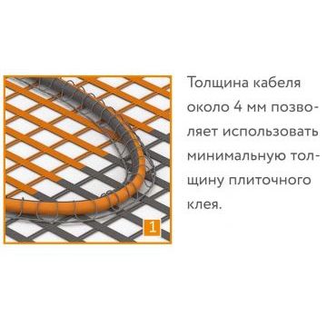 Мат нагревательный ProfiMat 1080 Вт/6,0 кв.м Теплолюкс