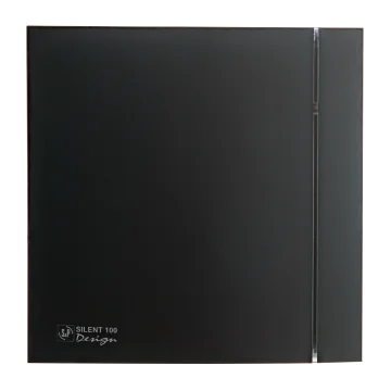 Накладной вентилятор Soler Palau SILENT-100 CZ MATT BLACK DESIGN 4C