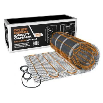 Мат греющий IQ FLOOR MAT PRO 10м² под плитку, тонкий самоклеящийся