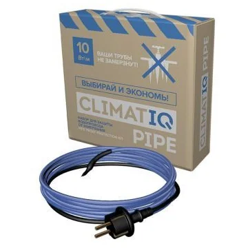 Кабель греющий CLIMATIQ PIPE 5 м саморегулирующийся, для защиты водопровода от замерзания