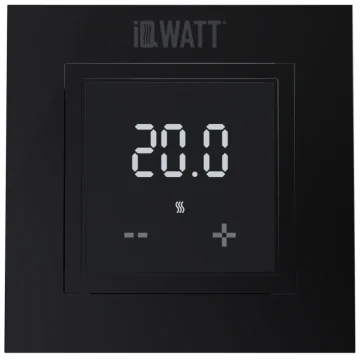Терморегулятор IQ THERMOSTAT D черный матовый