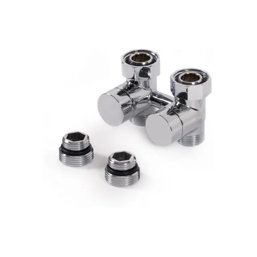 Вентиль отсекающий прямой 50мм - GZ 3/4 - GW 1/2 - GZ М22х1,5 CHROM