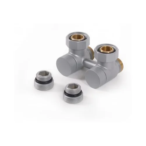 Вентиль отсекающий угловой 50мм - GZ 3/4 - GW 1/2 - GZ М22х1,5 SATIN