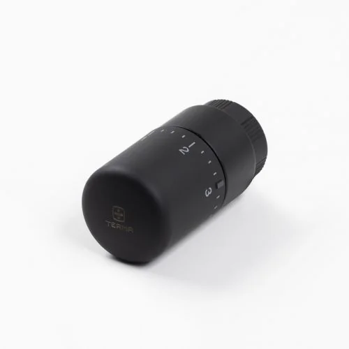 Термостатическая головка SLIM 30х1,5 RAL 9005 MAT