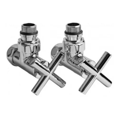 Вентиль запорный угловой BP-HP 3/4"х1/2", крестовой, хром