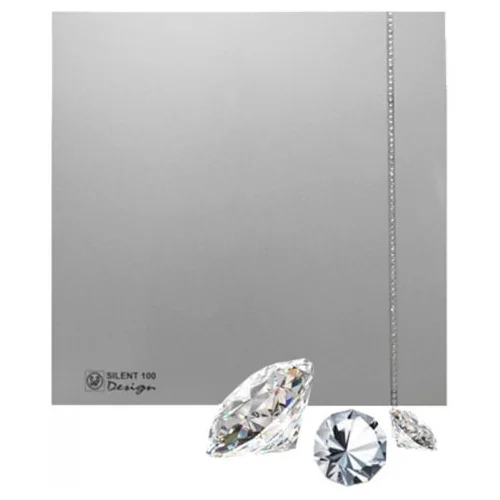 Накладной вентилятор Soler Palau SILENT-100 CZ SILVER DESIGN SWAROVSKI
