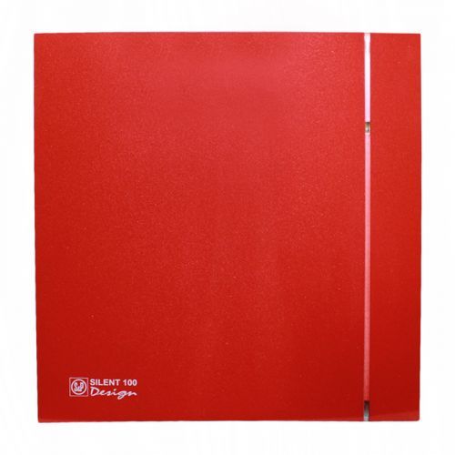 Накладной вентилятор Soler Palau SILENT-100 CHZ RED DESIGN 4C
