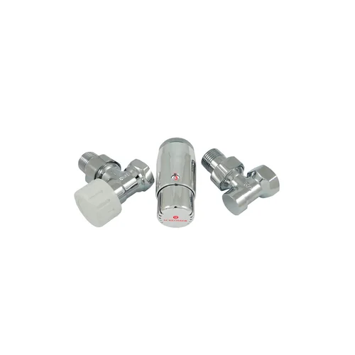 Комплект Schlosser DN15 GZ1/2 x GW1/2 угловой с головкой Мини M30x1,5, Хром