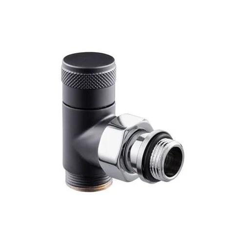 Угловой запорный вентиль SR Rubinetterie Tondera 1/2"х3/4" E, цвет черный