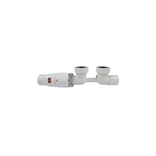 Узел подключения Schlosser DUO-PLEX MINI угловой, левый, головка М30х1,5 3/4 x М22x1,5, Белый