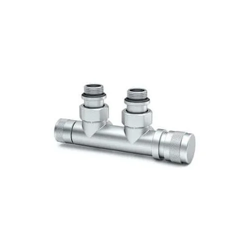 Узел нижнего подключения SR Rubinetterie угловой 1/2"х3/4"Е Хром матовый (правый)