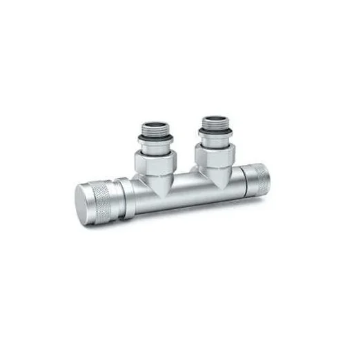 Узел нижнего подключения SR Rubinetterie угловой 1/2"х3/4"Е Хром матовый (левый)