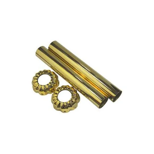Комплект декоративных трубок SR Rubinetterie "ретро", 160хD 18-20-1/2" цвет золото