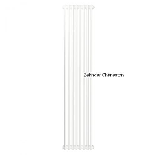 Радиатор трубчатый Zehnder Charleston 2180, 14 сек.1/2 бок.подк. RAL9016 (кроншт.в компл)