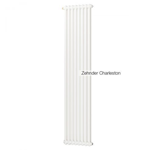 Радиатор трубчатый Zehnder Charleston 2180, 06 сек.1/2 ниж.подк. RAL9016 (кроншт.в компл)