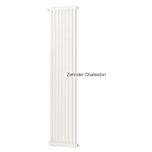 Радиатор трубчатый Zehnder Charleston 2200, 08 сек.1/2 ниж.подк. RAL9016 (кроншт.в компл)
