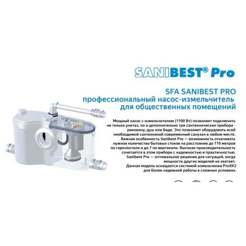 Санинасос SFA SANIBEST PRO