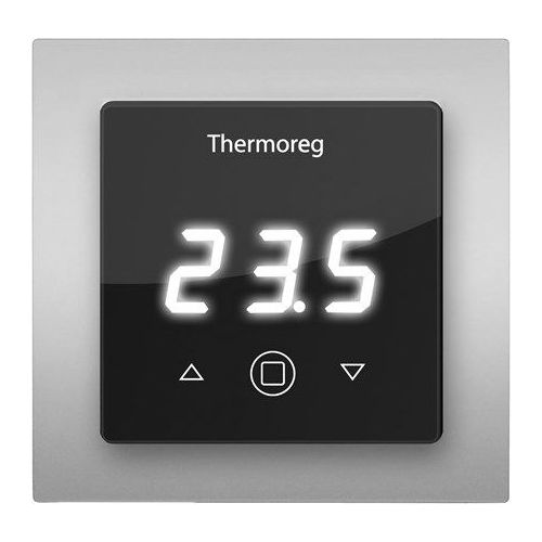 Терморегулятор Thermoreg TI-300 Black рамка Silver