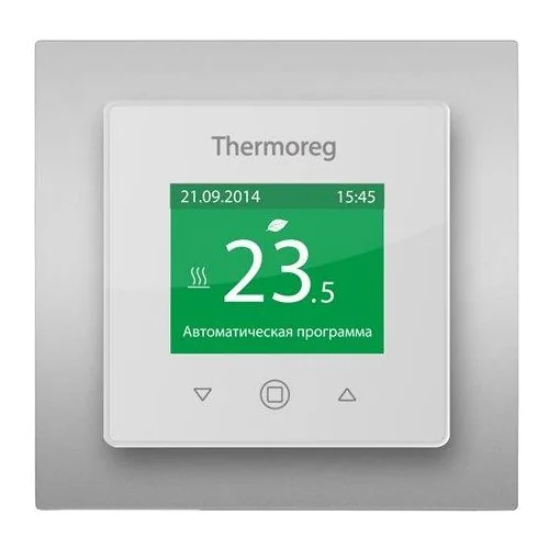 Терморегулятор Thermoreg TI-970 White рамка Silver