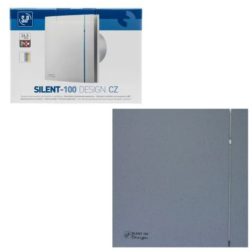 Накладной вентилятор Soler Palau SILENT-100 CZ STONE GREY DESIGN 4C