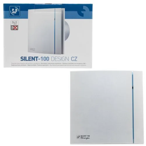 Накладной вентилятор Soler Palau SILENT-100 CZ SILVER DESIGN 3С