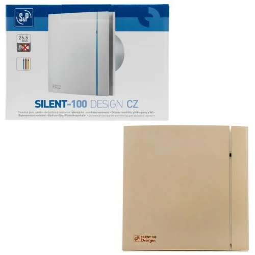 Накладной вентилятор Soler Palau SILENT-100 CZ CHAMPAGNE DESIGN 4C