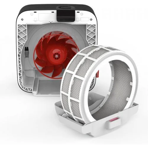 Очистительный комплекс Boneco H700 антрацит, Hepa + Уголь + ароматизация + увлажнение 1000 мл/ч. 150 м2 площадь увлажнения. Электронный гигростат, авто, детский, ночной режимы, расширенный функционал BONECO APP