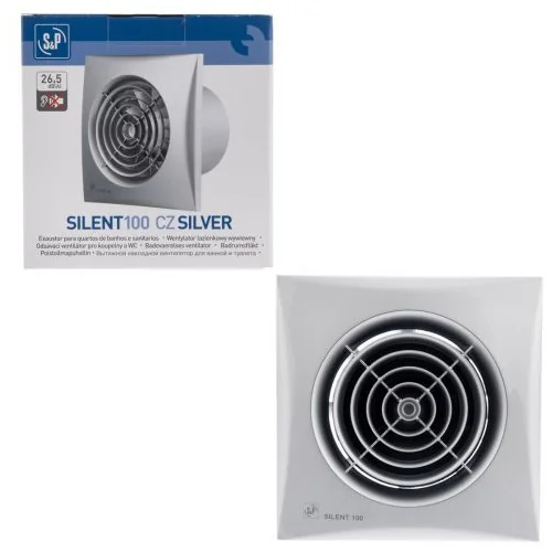 Накладной вентилятор Soler Palau SILENT-100 CZ SILVER