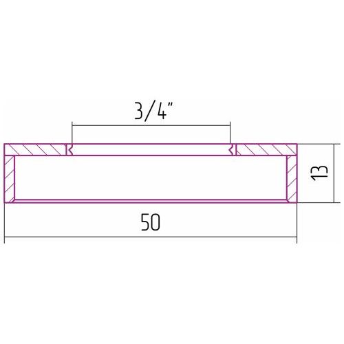 Отражатель   TUBE d 50 мм (G 3/4 НР)