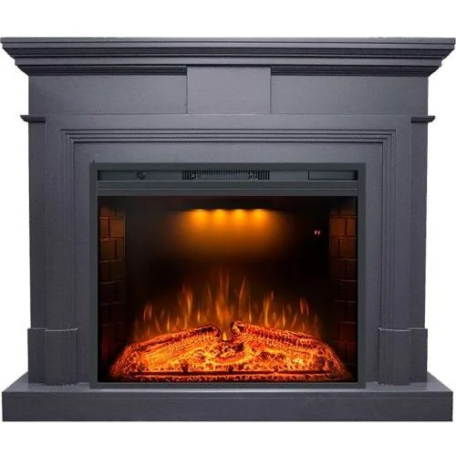 Каминокомплект Coventry Graphite Grey - Серый графит с очагом Emerald 28