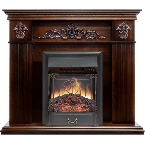Каминокомплект Provence - Коньяк с очагом Majestic FX Black