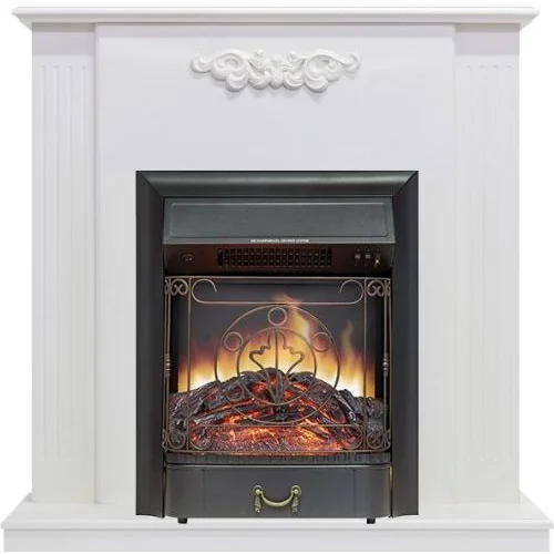 Каминокомплект Capri - Белое дерево делюкс с очагом Majestic FX Black