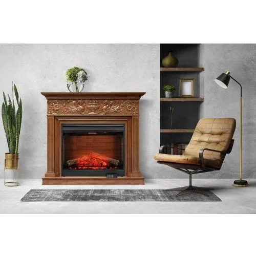 Каминокомплект Palace - Орех с очагом Symphony 30'' DF3020-EU