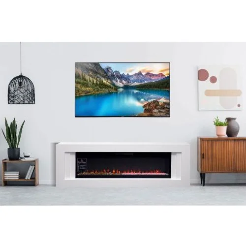 Каминокомплект Line 60 (Разборный) - Черный с очагом Vision 60 LOG LED
